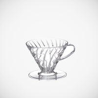 Hario v60 clear plastic 2 cup filter coffee brewer